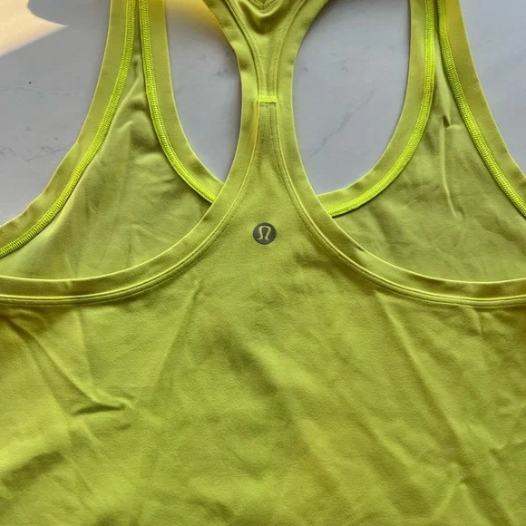 Lululemon Athletica Align Neon Bright Yellow/Green Racerback Tank Top - Picture 2 of 2